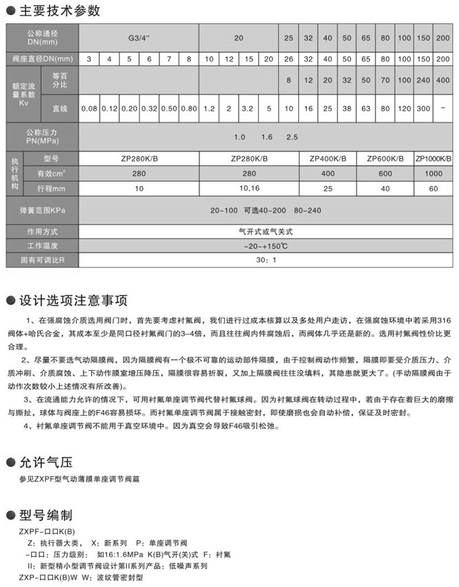 氣動薄膜襯氟調節閥