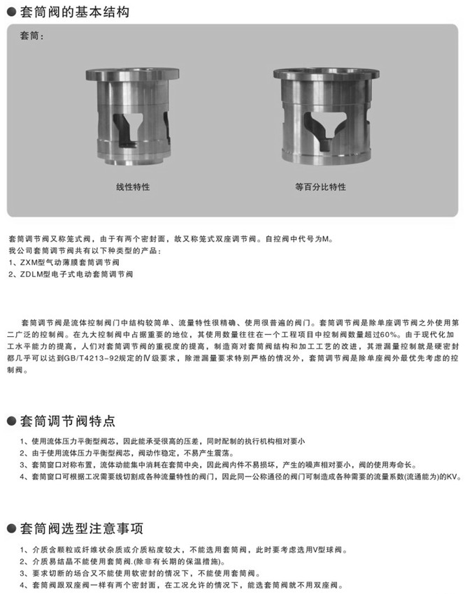 氣動套筒調節閥圖